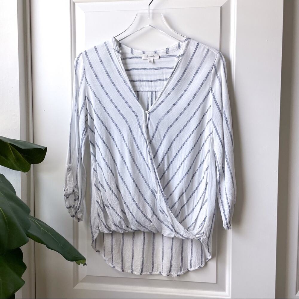 Becaal Boutique Twist Blouse Stripes Small